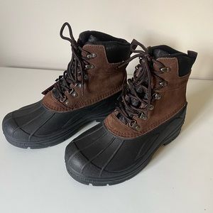 Totes Winter Boots - Waterproof - Size 8 - Brock Chocolate